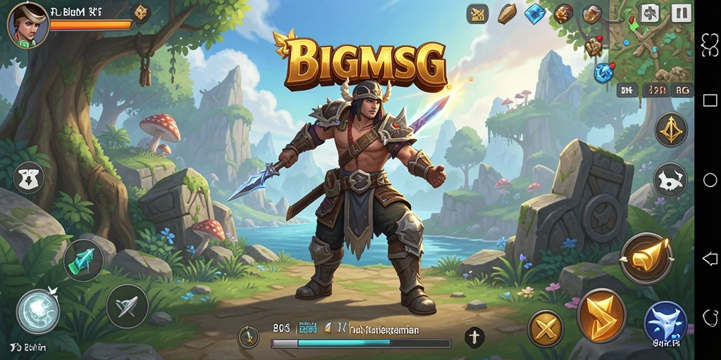 Tampilan gameplay RPG yang seru dan mendebarkan di BIGMSG.