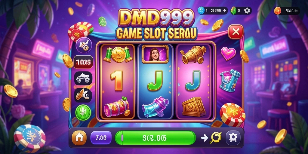 Tampilan gameplay DMD999 yang memukau dengan berbagai slot menarik.