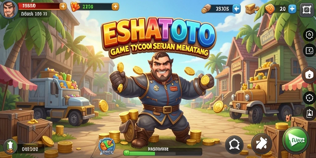 Tampilan gameplay ESHATOTO dengan elemen Tycoon yang menarik.