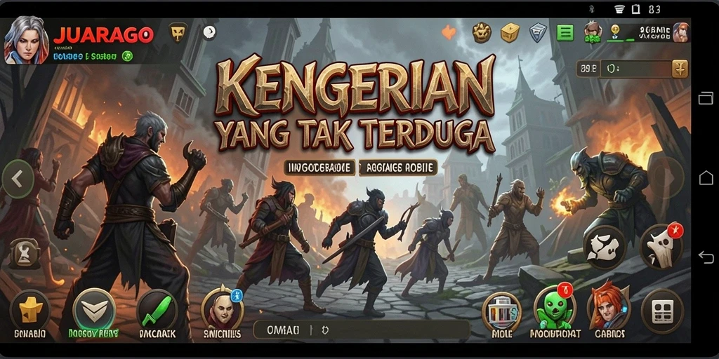 Tampilkan gameplay JUARAGO dengan kengerian yang mendalam dan mencekam.
