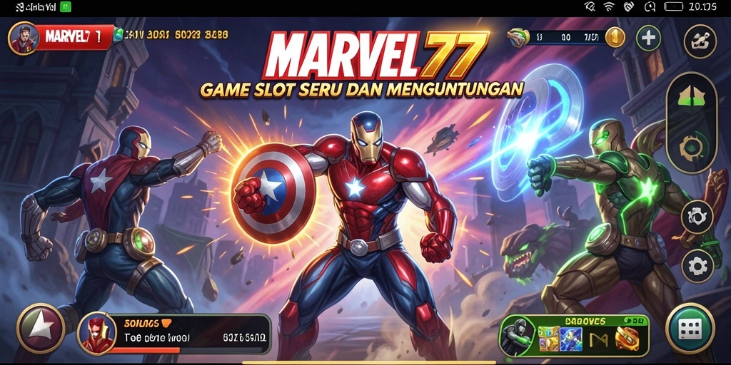 Tangkapan layar permainan <strong>MARVEL77</strong> yang menunjukkan grafis slot yang menakjubkan.