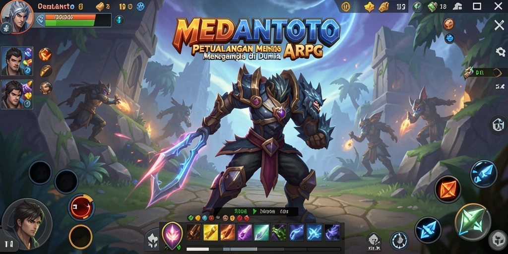 Tampilan gameplay mendebarkan MEDANTOTO dalam pertarungan berdarah.
