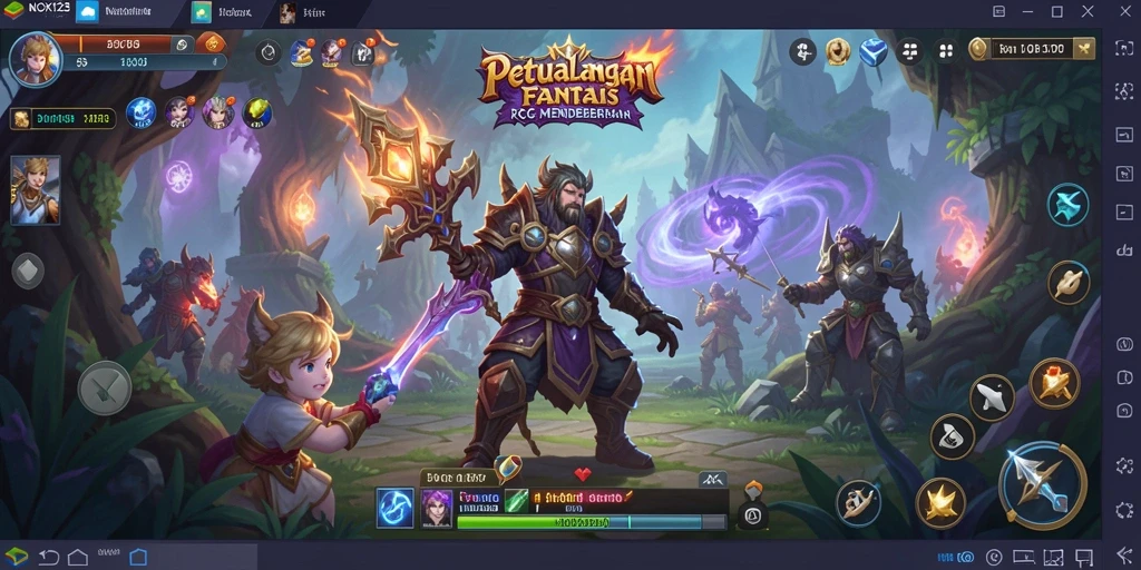 Gameplay RPG mendebarkan dengan grafis menakjubkan dan karakter yang unik.