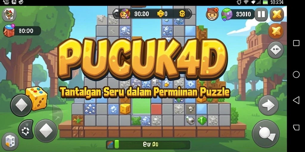 Screenshot tampilan gameplay menarik PUCUK4D yang menampilkan tantangan puzzle.