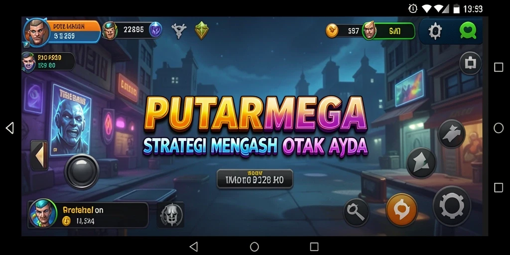 Tangkapan layar PUTARMEGA menampilkan aksi strategi yang mendebarkan.