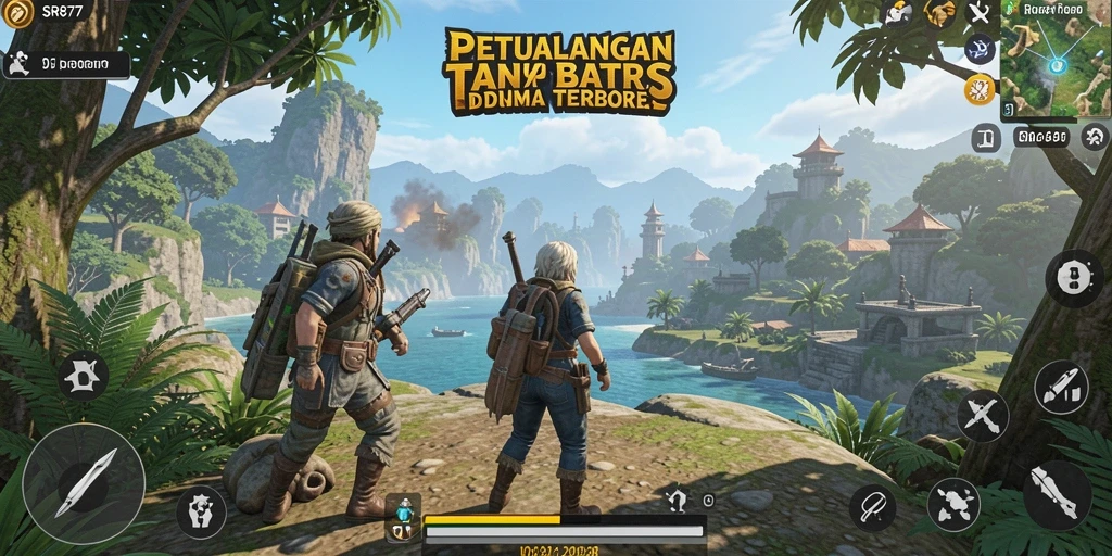 Tampilan gameplay SR877 menunjukkan petualangan seru di dunia terbuka.